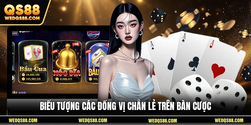Biểu tượng các đồng vị chẵn lẻ trên bàn cược